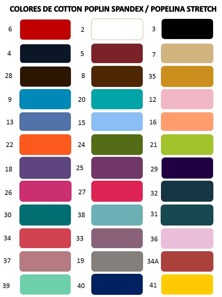 Cotton Poplin Spandex / Popelina Stretch